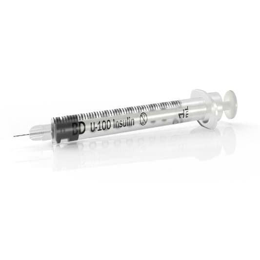 Becton Micro-Fine U-100 Insulin Syringe with Needle