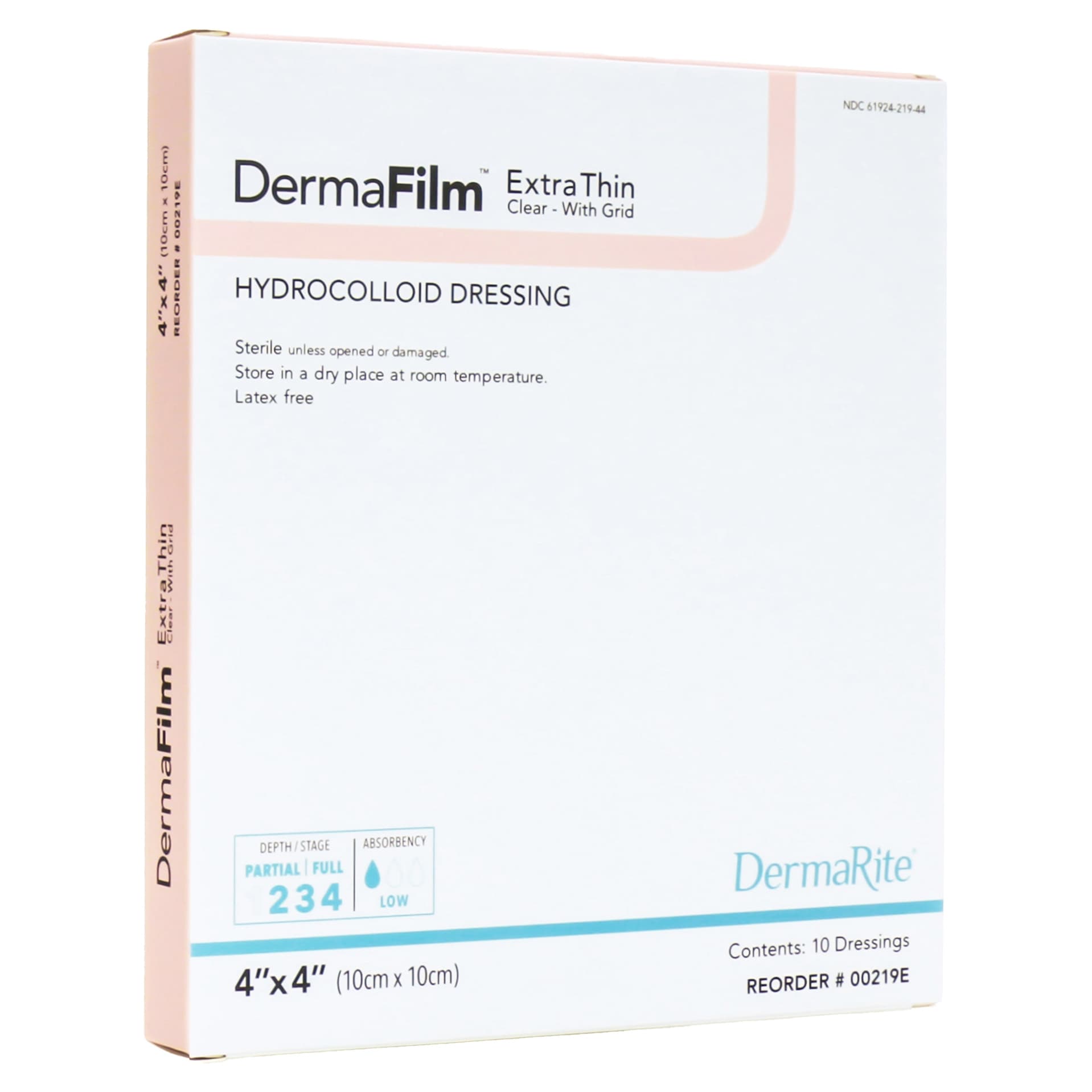 DermaFilm X-Thin Clear Hydrocolloid Dressing with Grid - Image 2