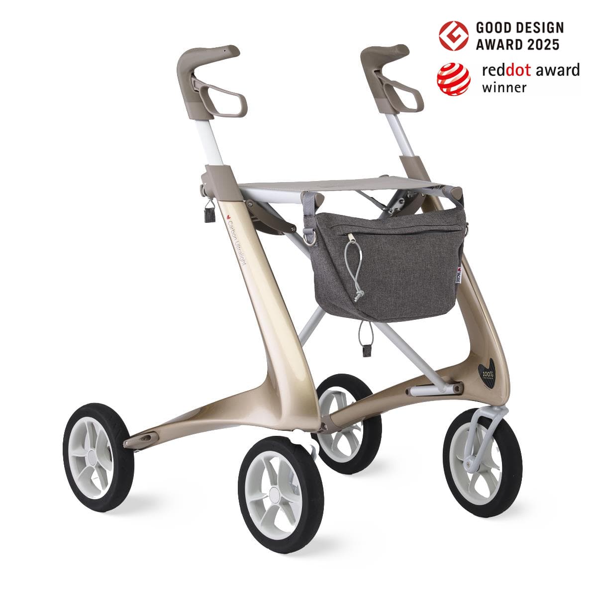 byAcre Carbon Fiber Ultralight Rollator - Image 1