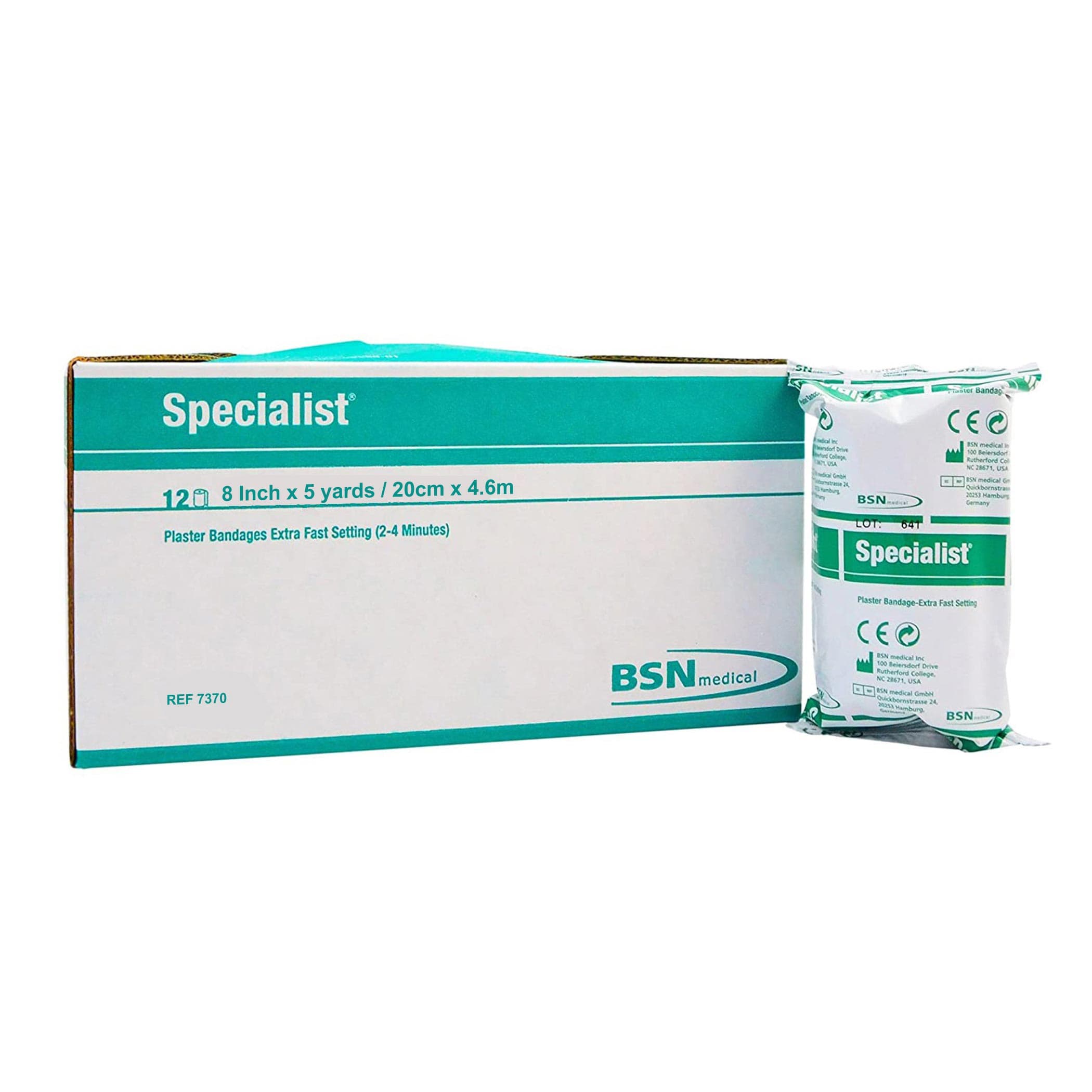 Specialist Extra-Fast Plaster Bandages, 8 Inch x 15 Foot - Case of 24 - Image 1