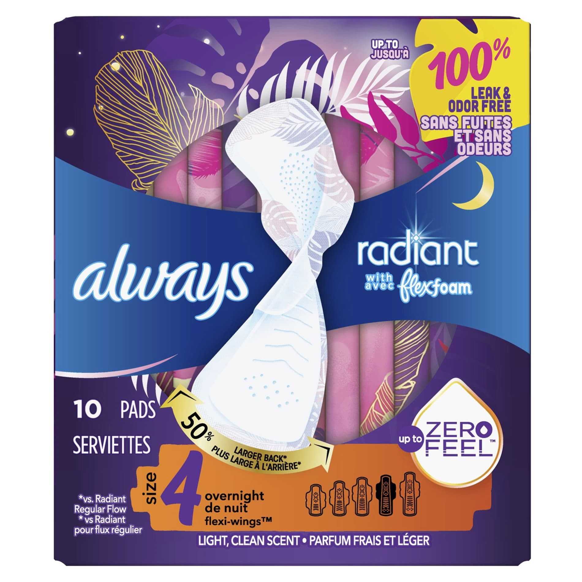 Always Radiant Feminine Pad with FlexFoam and Wings - Image 4