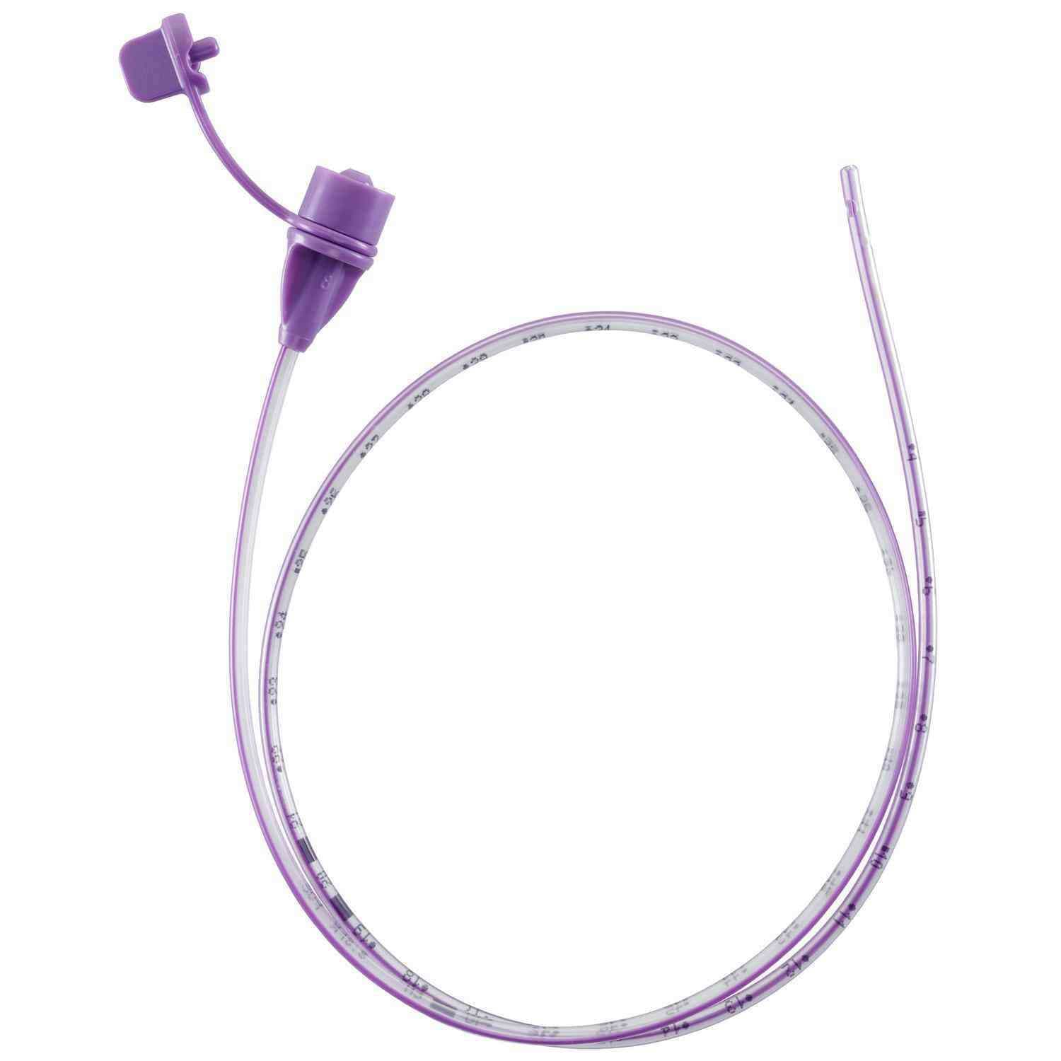 Neomed Polyurethane Nasogastric Feeding Tube, 5 Fr, 90 cm, Purple - Package of 10 - Image 1