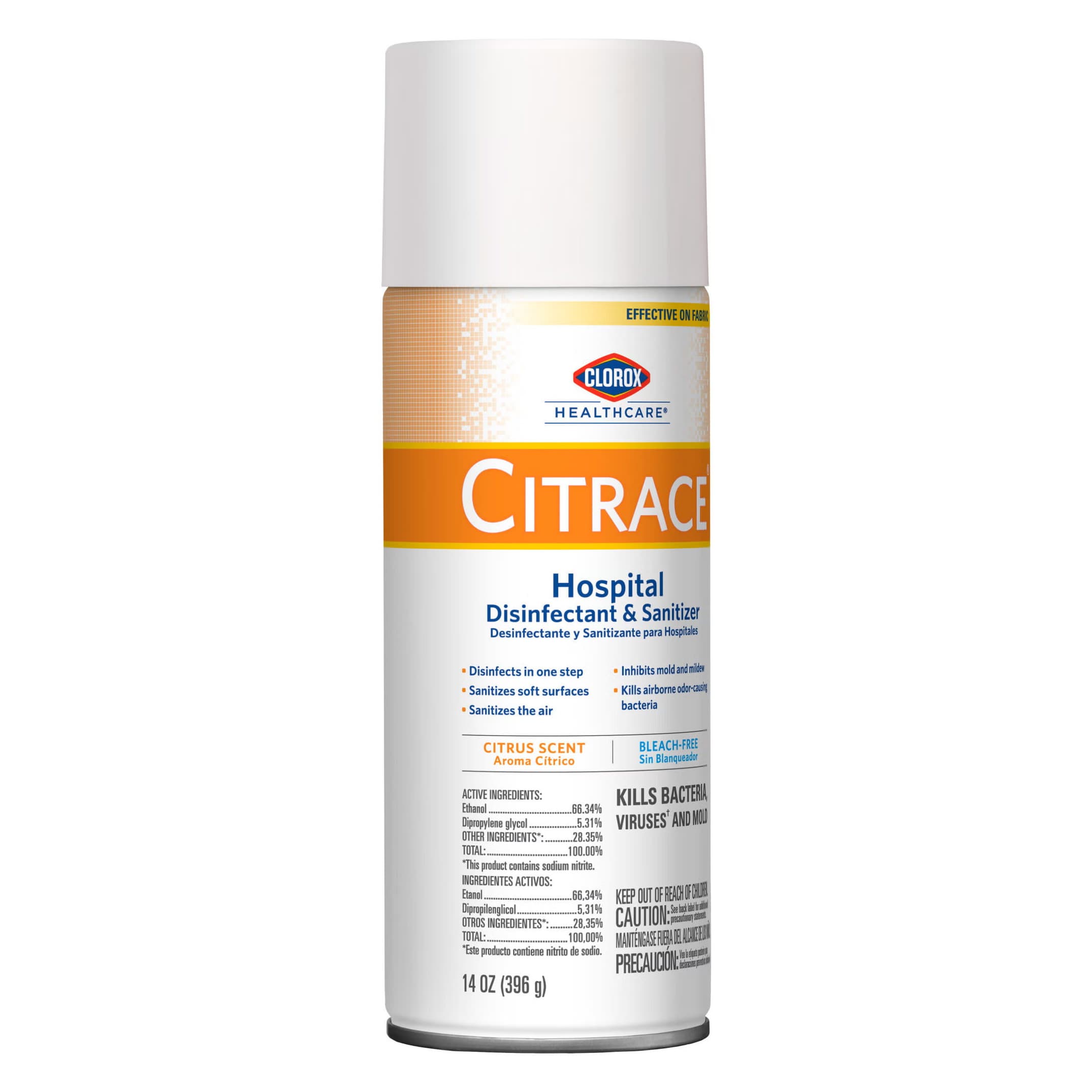 Clorox Healthcare Citrace Hospital Surface Disinfectant and Sanitizer Can Liquid - Case of 12 - Image 1