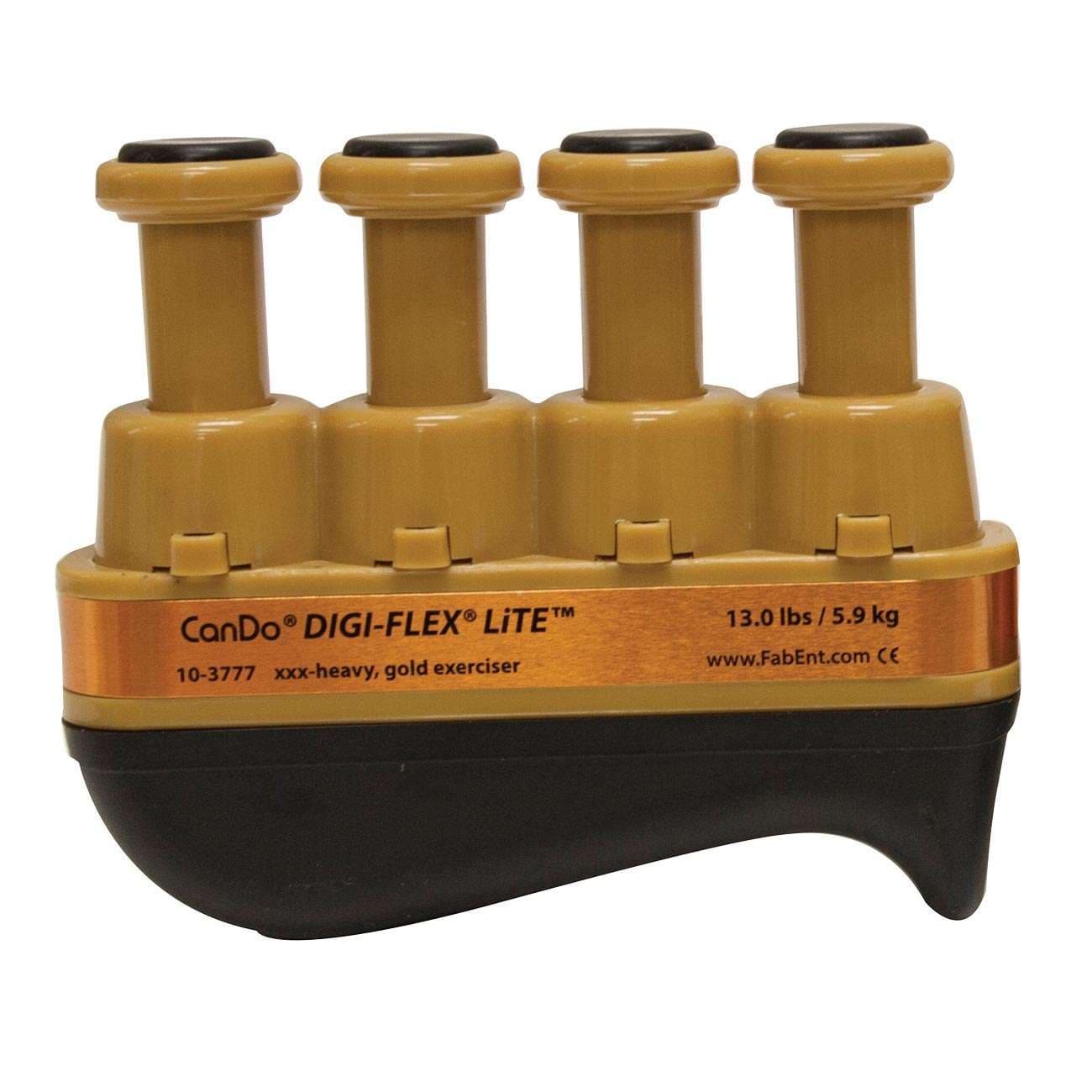 Cando Digi-Flex Lite Hand Exerciser, Gold, 3X Heavy - Image 1