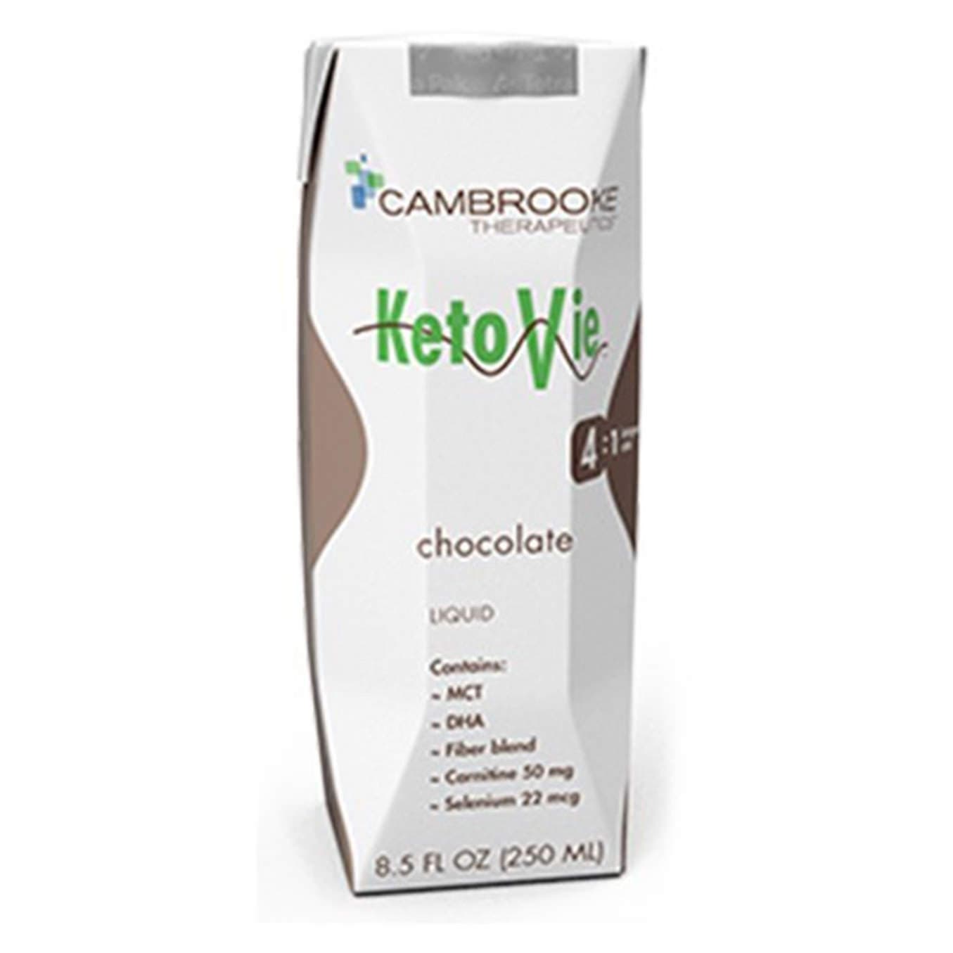 KetoVie 4:1 Ketogenic Oral Supplement, Chocolate, 8.3 oz - Each - Image 1
