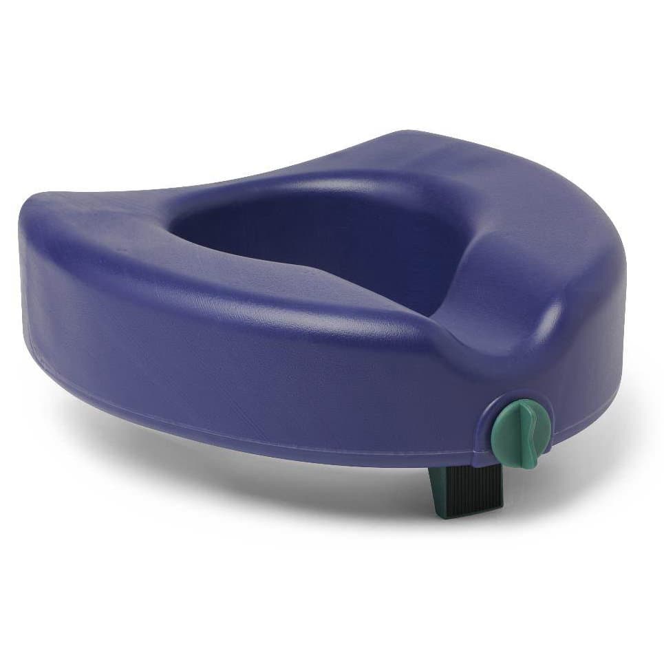 Medline Raised Locking Toilet Seat with Microban, No Arms - Image 1