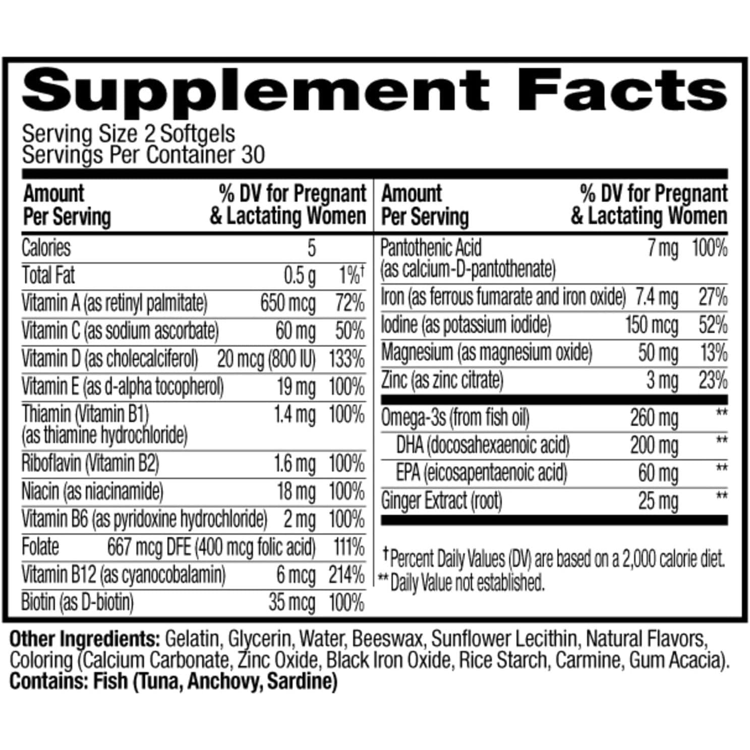 OLLY Ultra Strength Prenatal Multivitamin Softgels - Bottle of 60 - Image 3