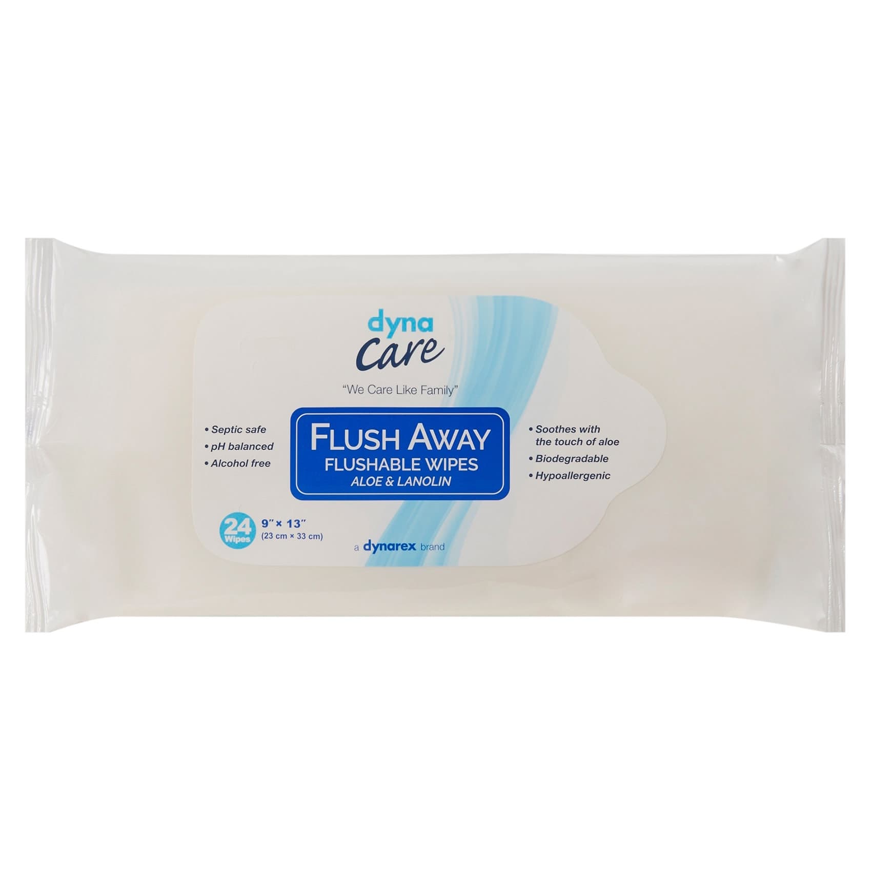 Flush Away Adult Flushable Personal Wipe, 9 x 13 Inch - Image 2