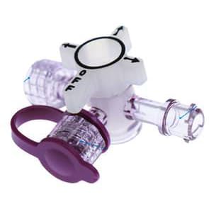 ICU ENFit Lopez Valve Closed Enteral Tube Valve with Tethered Cap, Sterile - Case of 50 - Image 1