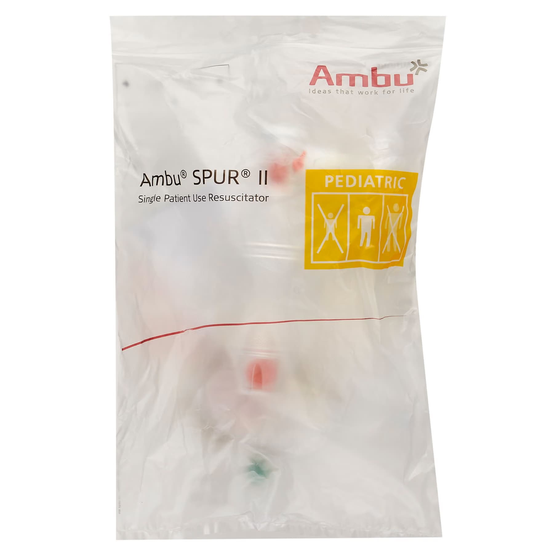 Spur II Resuscitator 2600 mL Bag 2600 mL Bag Pediatric Size Disposable Pediatric - Image 2