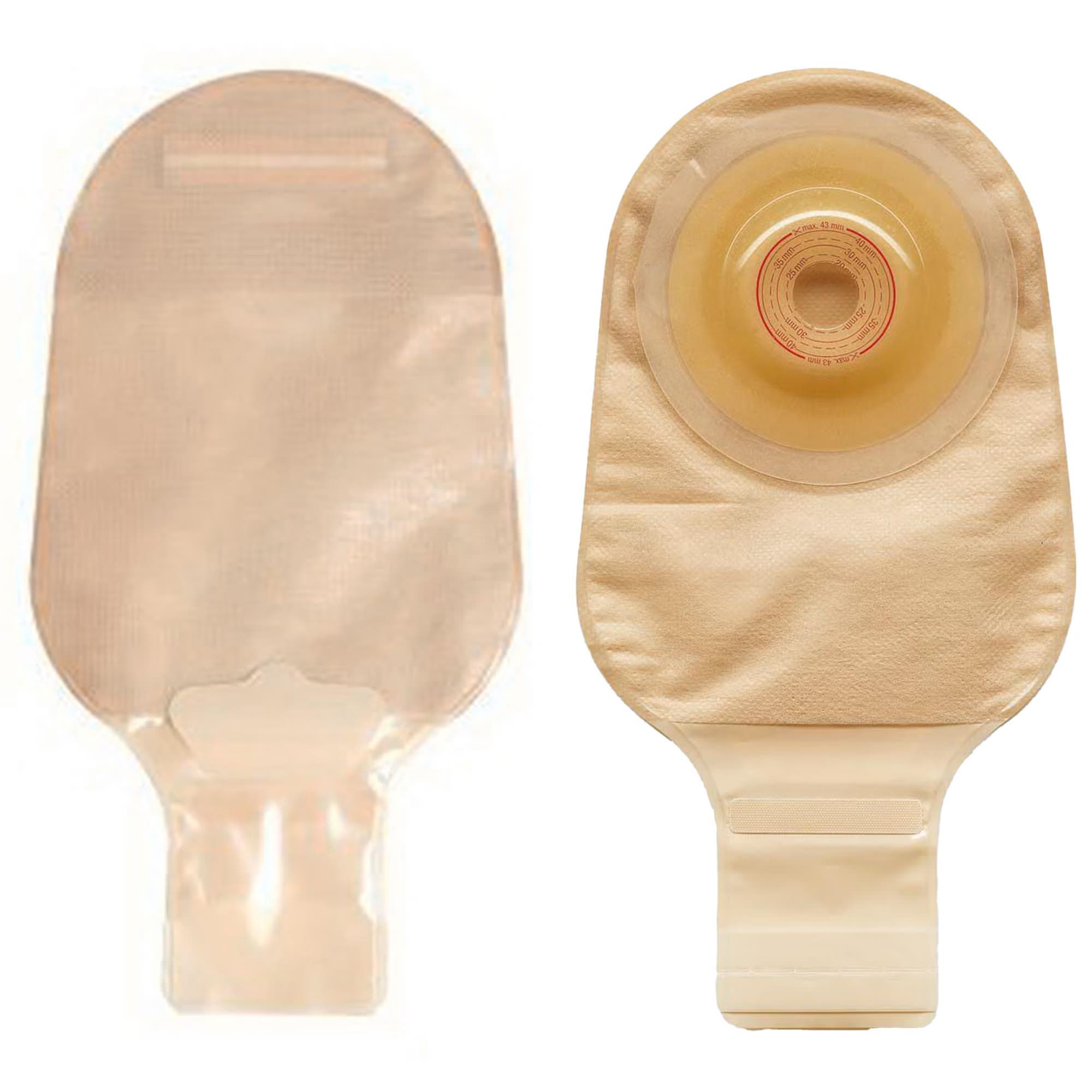 Convatec Esteem+ Flex Convex Drainable Pouch, 1", Convex V2 - Box of 10 - Image 1