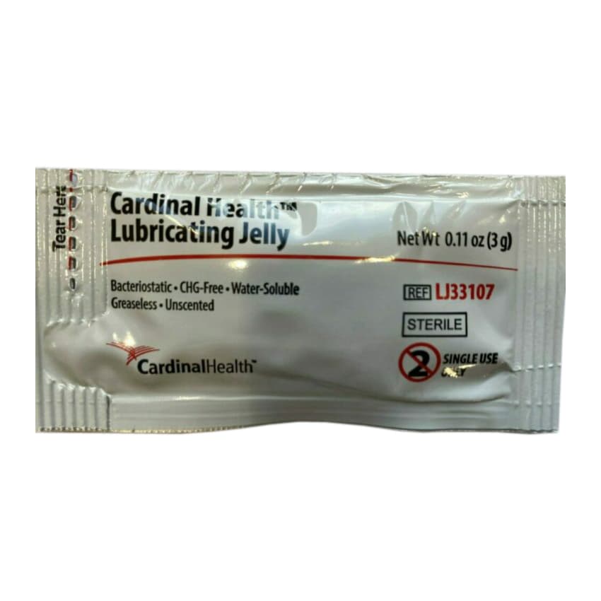 Cardinal Health Lubricating Jelly, 3 Gram, Foil Pack - Each - Image 1