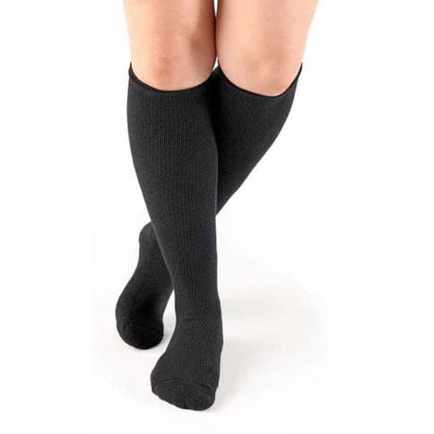 ReadyWrap Lower Extremity Liners, Black, Below Knee, Small-Large - Pair - Image 1