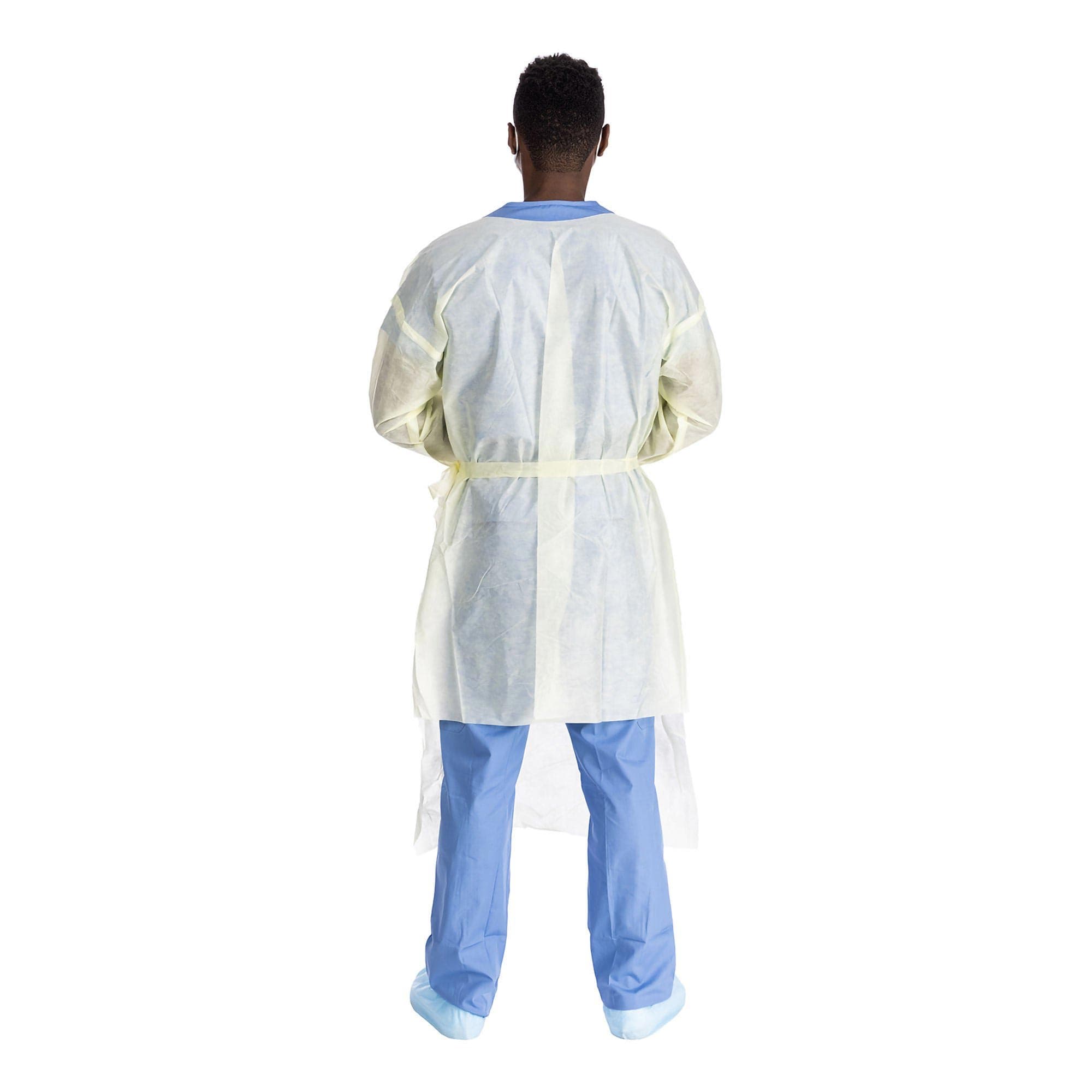 Halyard Basics Yellow Protective Procedure Gown, Large - Image 3