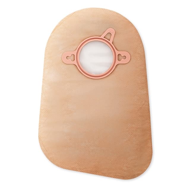 New Image 2-Piece Closed Ostomy Pouch with Filter, Beige, 1-3/4 Inch - Image 1