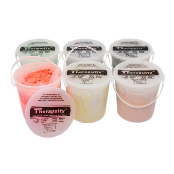 CanDo Antimicrobial Theraputty Exercise Material Set, 5 Lbs - Set of 6 - Image 1