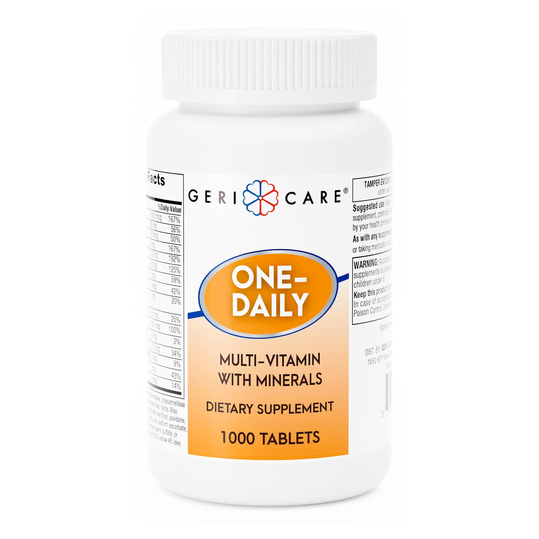 Geri-Care Multivitamin Supplement with Minerals Tablet - Case of 12000