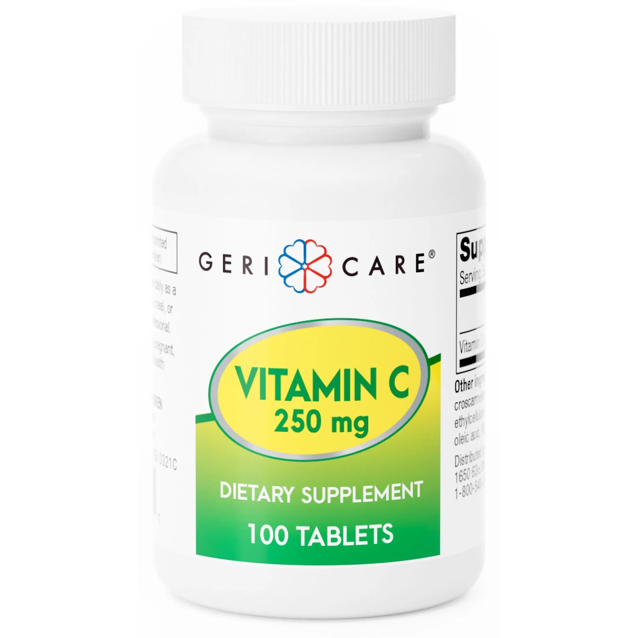 Geri-Care Vitamin C Dietary Supplement Tablets, 250 mg - Case of 1200 - Image 1