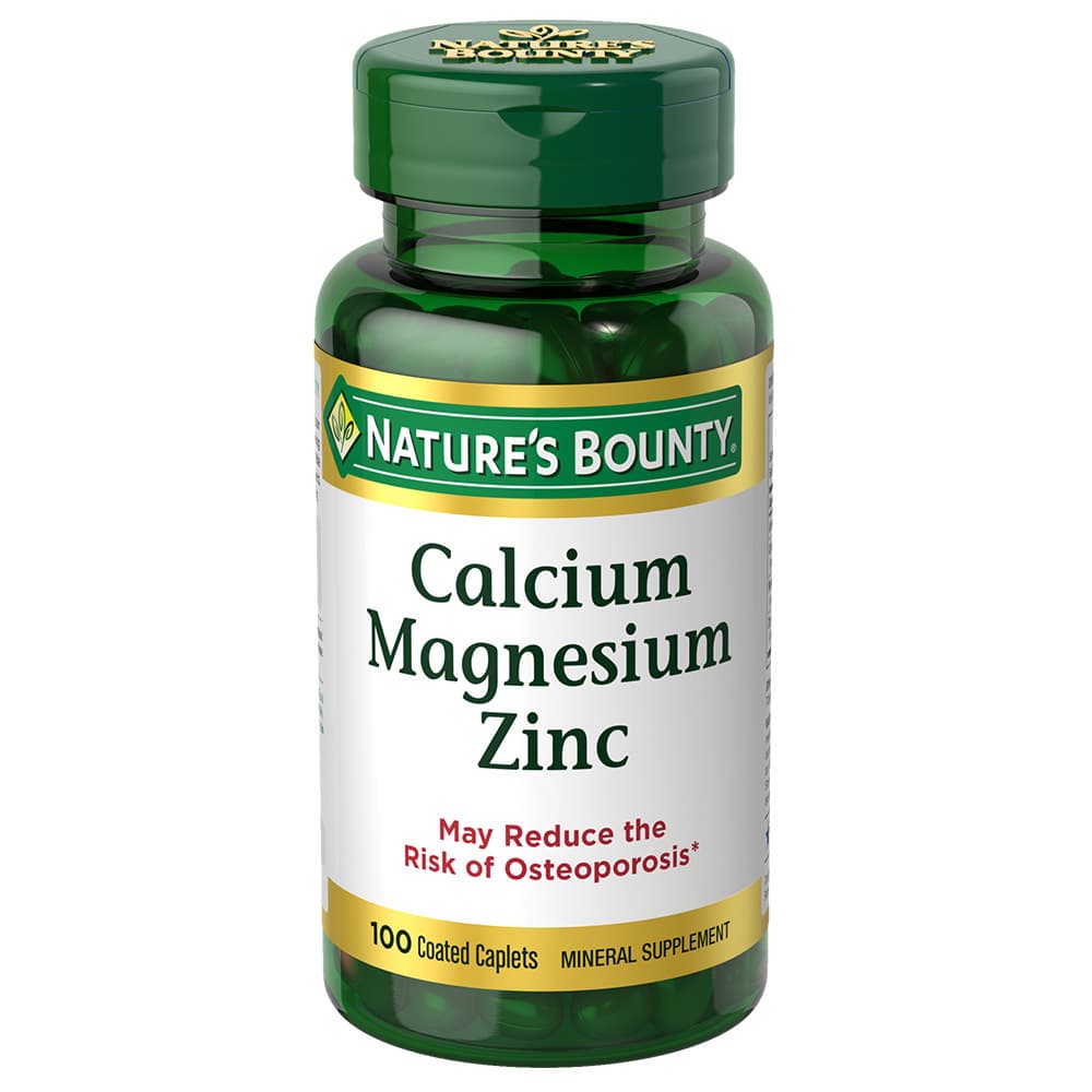 Nature's Bounty Calcium Magnesium Zinc - Bottle of 100 - Image 1