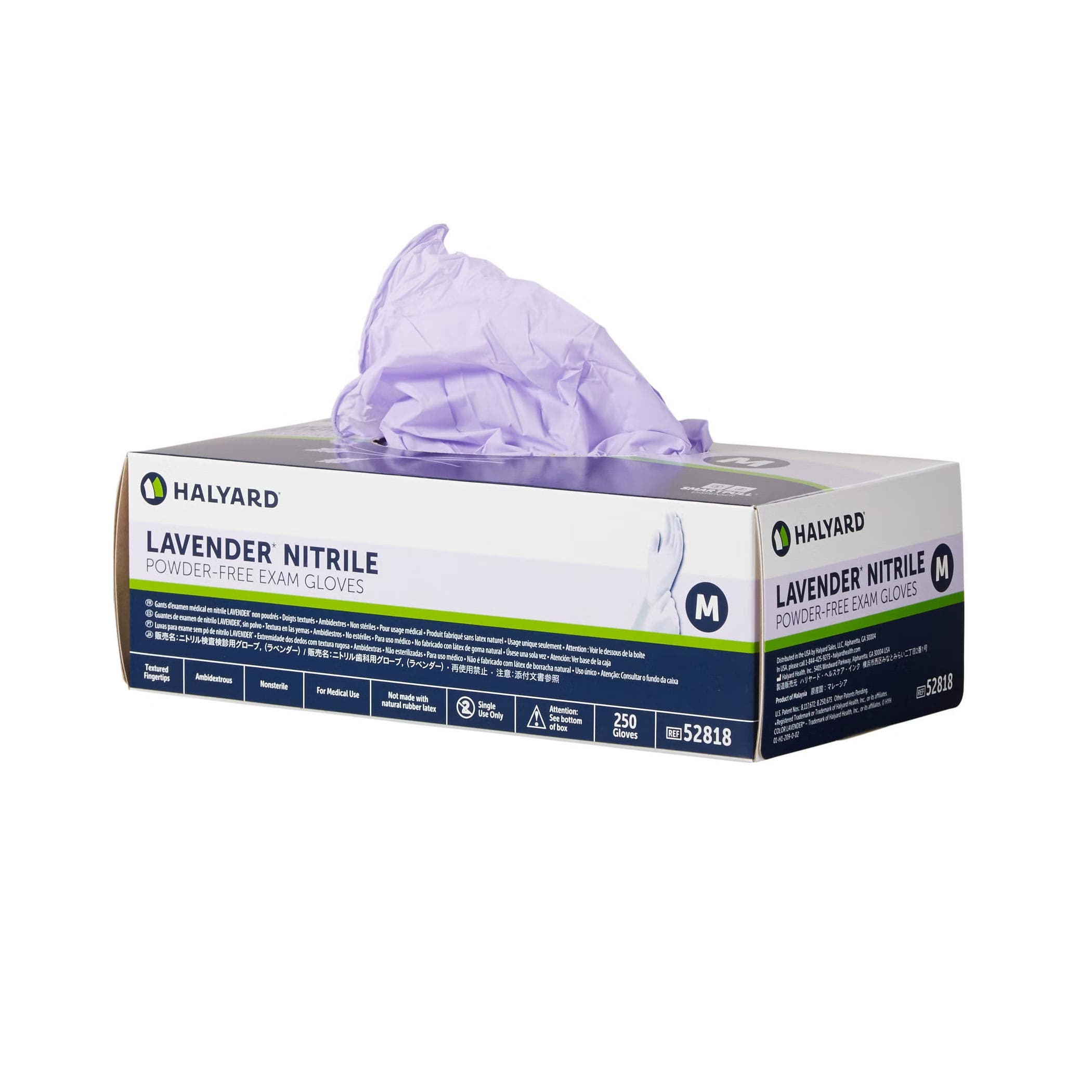 Halyard Lavender Exam Gloves - Image 2
