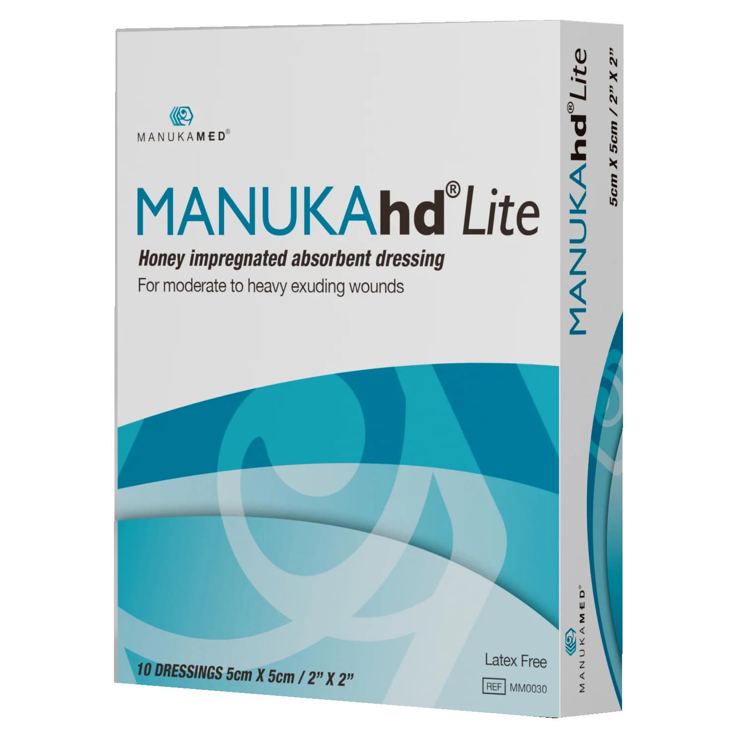 ManukaMed Manukahd Lite Honey Impregnated Dressing, 2 x 2 Inch - Box of 10 - Image 1