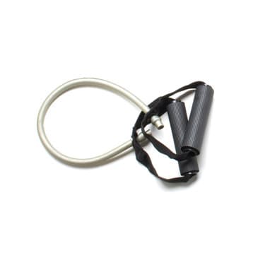 CanDo Tubing with Handle Exerciser, 18 Inch, Silver, 2X-heavy - Image 1