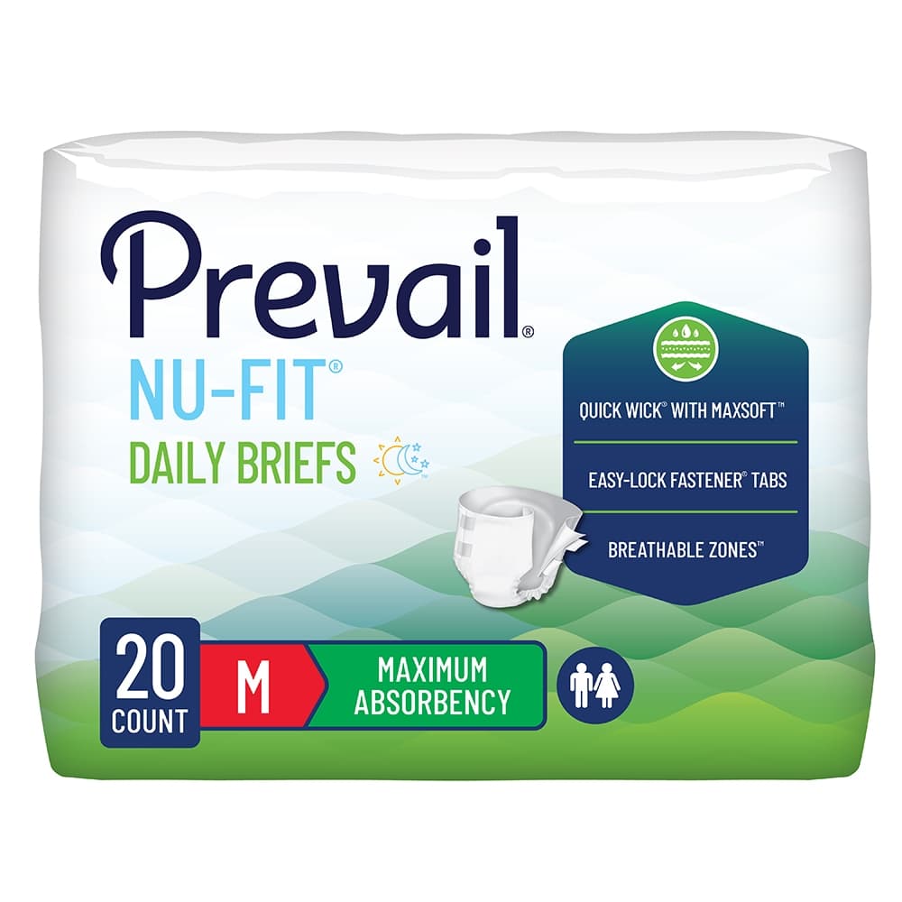 Prevail Nu-Fit Incontinence Adult Daily Briefs