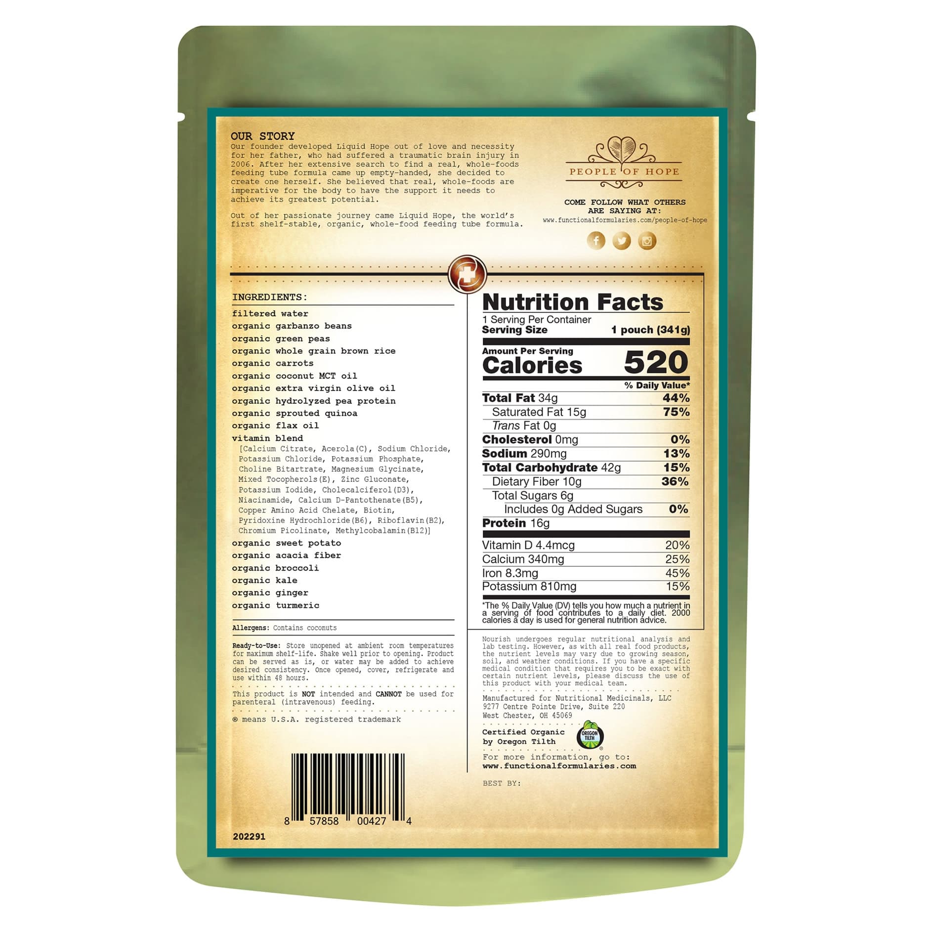 Nutritional Medicinals Nourish Peptide Supplemental Formula - Image 2