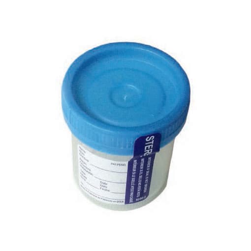 DuoClick Polypropylene Specimen Container, 53 mm Opening - Case of 400 - Image 1