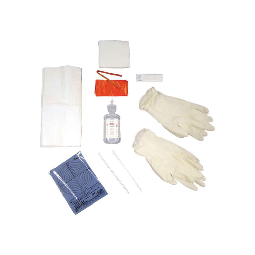 DeRoyal Picc Care Kit Tray, PVP Iodophor Swab, Mask Isolation Yellow - Package of 1