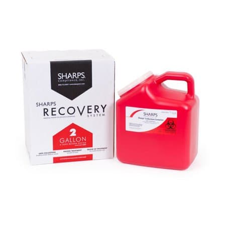 PRO-TEC 2 Gallon Mailback Sharps Container - Case of 12 - Image 1