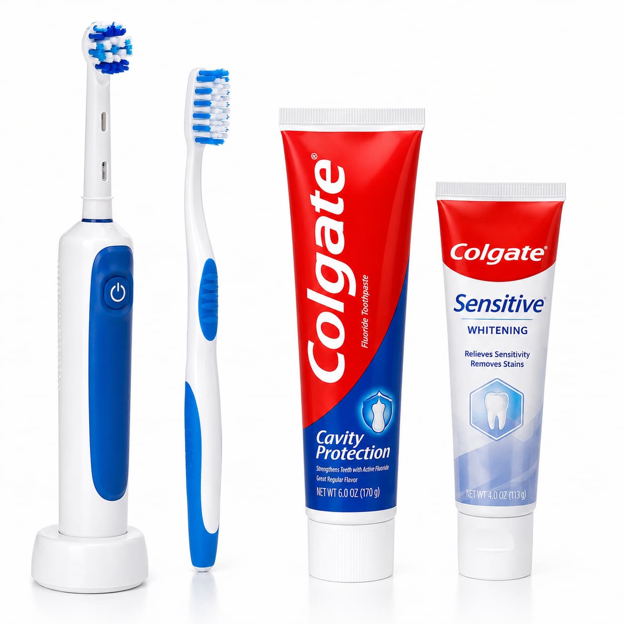 Toothbrushes and Paste