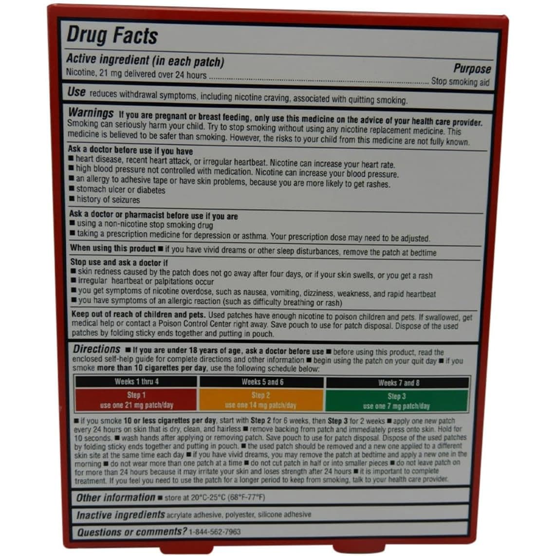 Leader Nicotine Transdermal System Patch, 21Mg, 14 ct - Each - Image 2