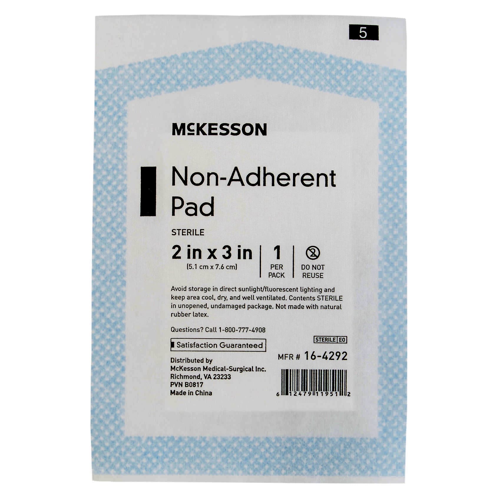 McKesson Polyester Non-Adherent Dressing, 2 x 3 Inch - Image 1