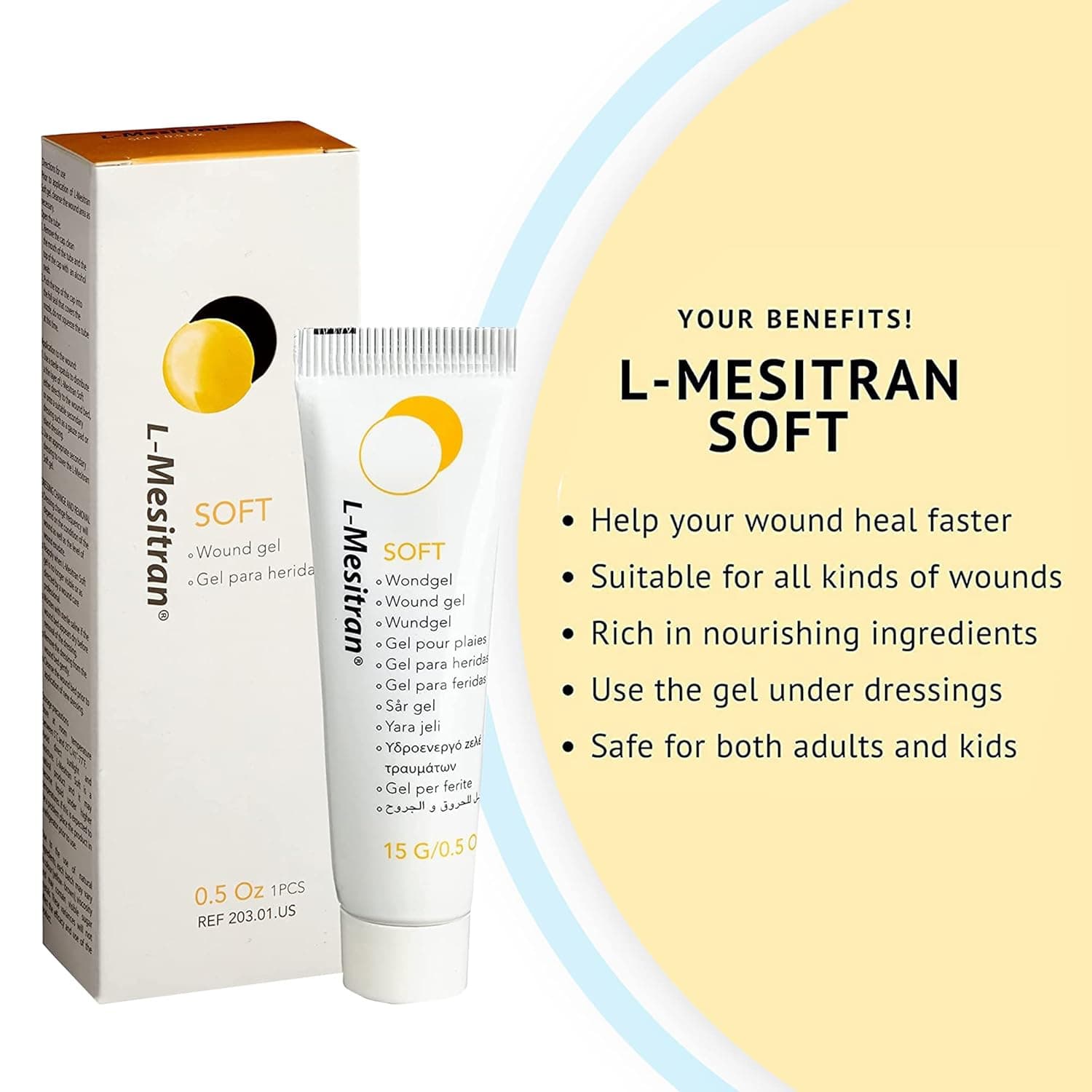 McKesson L-Mesitran Honey Wound Gel, 0.5 oz, Non Sterile - Image 2