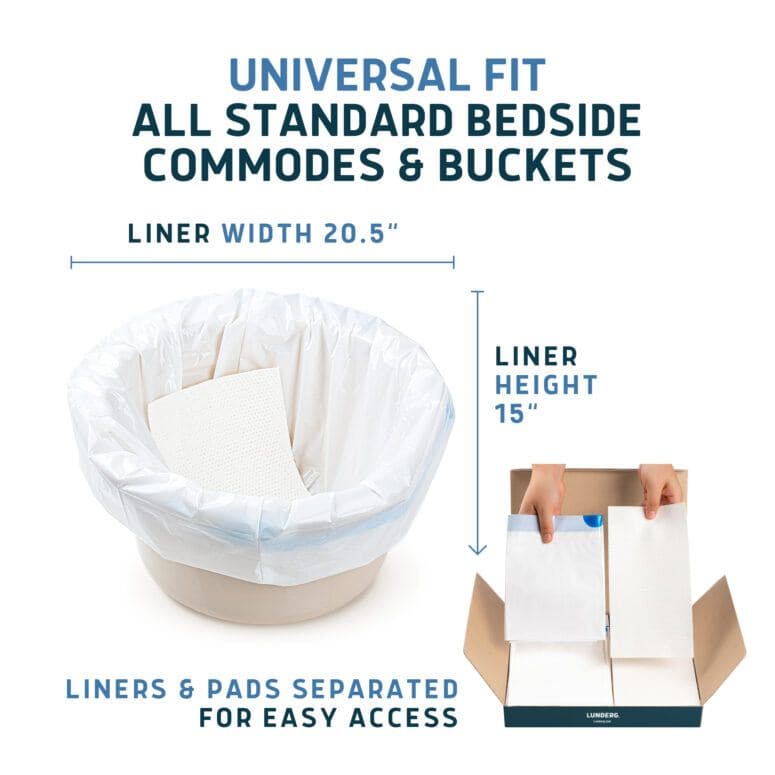 Lunderg Commode Liners with Absorbent Pads - Image 4