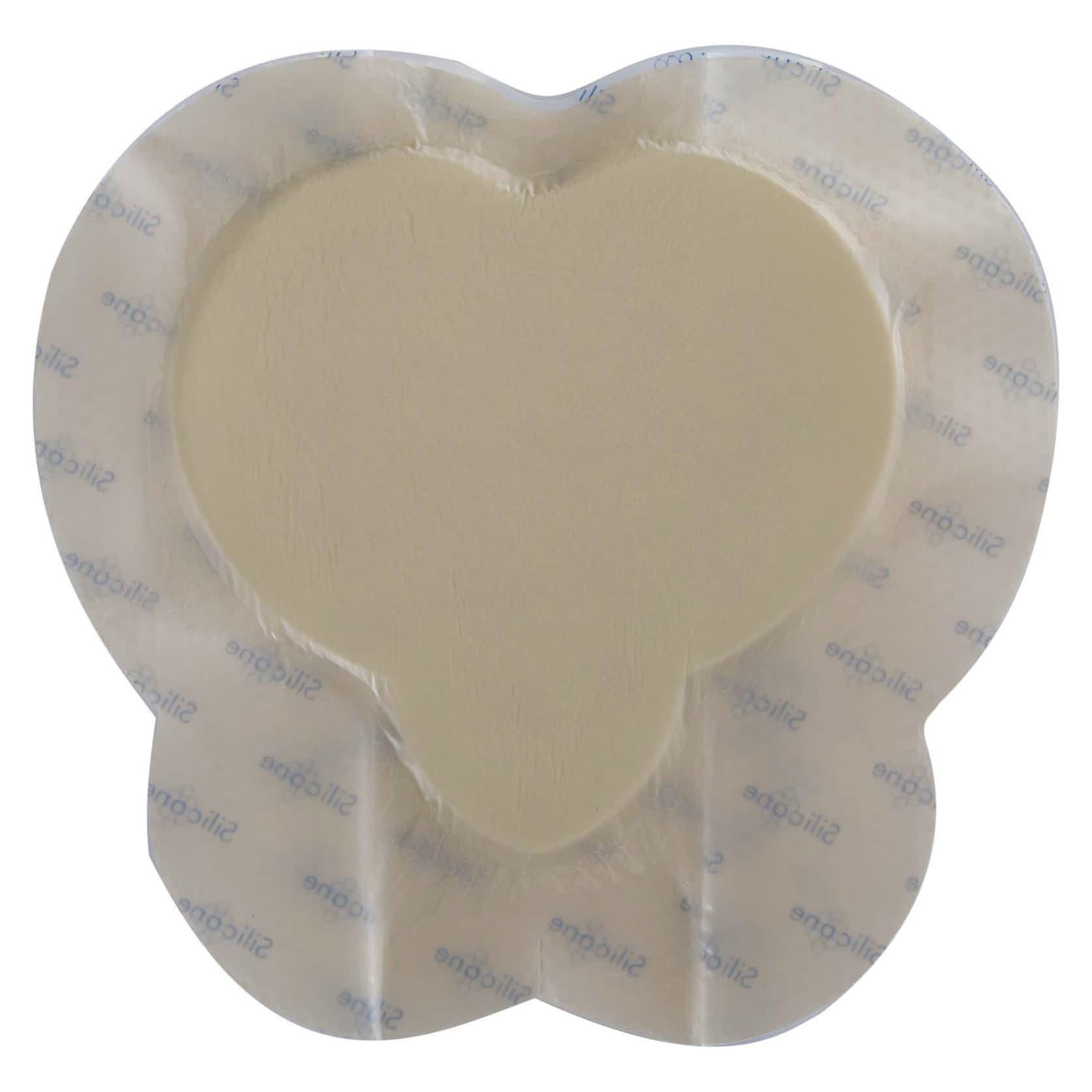 ZeniFoam Gentle Border Sacral Foam Dressing with Silicone Adhesive Border, 7 x 7 Inch - Each - Image 1