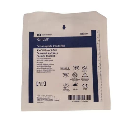 Kendall Curasorb Plus Calcium Alginate Dressing, Sterile, 4" x 4" - Image 1