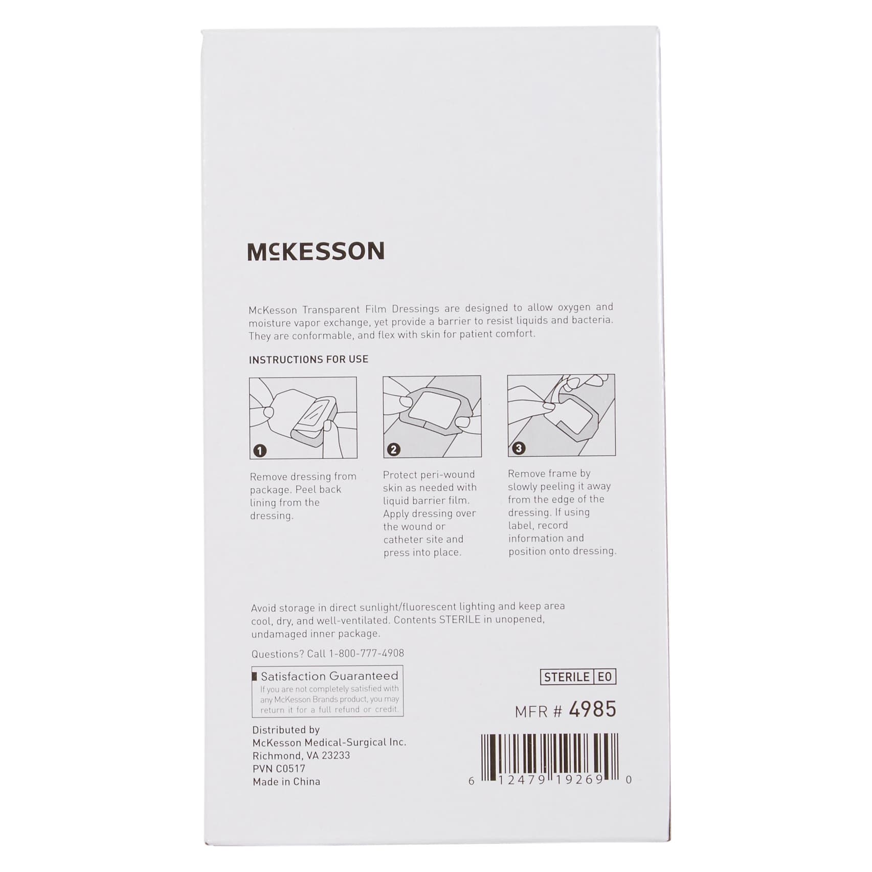 McKesson Frame Style Transparent Film Dressing - Image 4