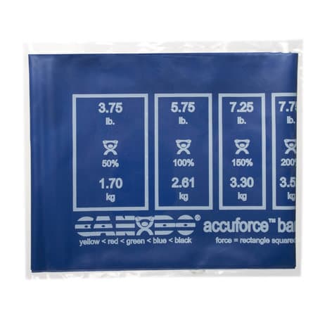 CanDo AccuForce Exercise Band, 4 Feet exerciser, Blue, Heavy - Image 1