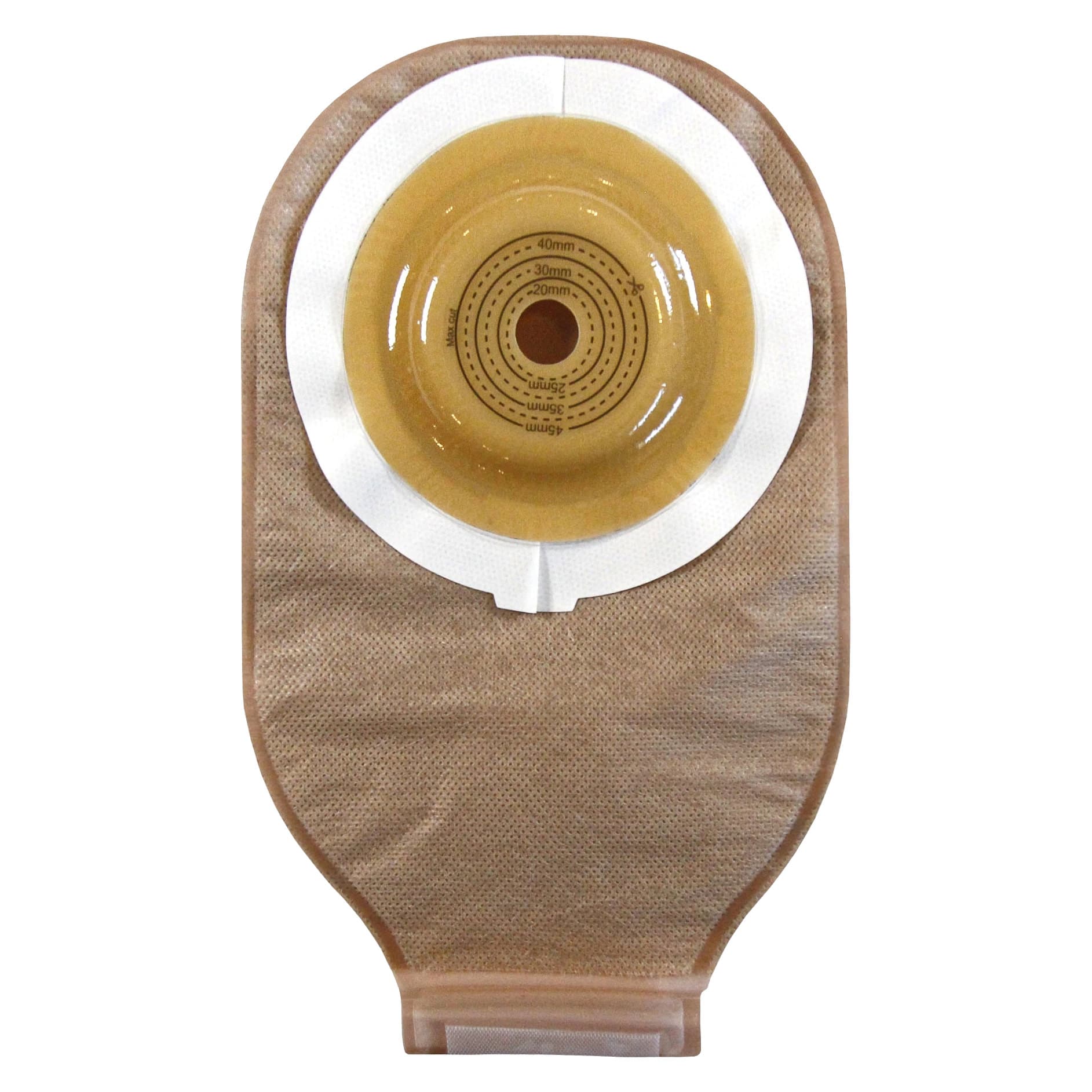 Safe n Simple 1-Piece Ostomy Pouch, 12 Inch - Box of 10 - Image 1