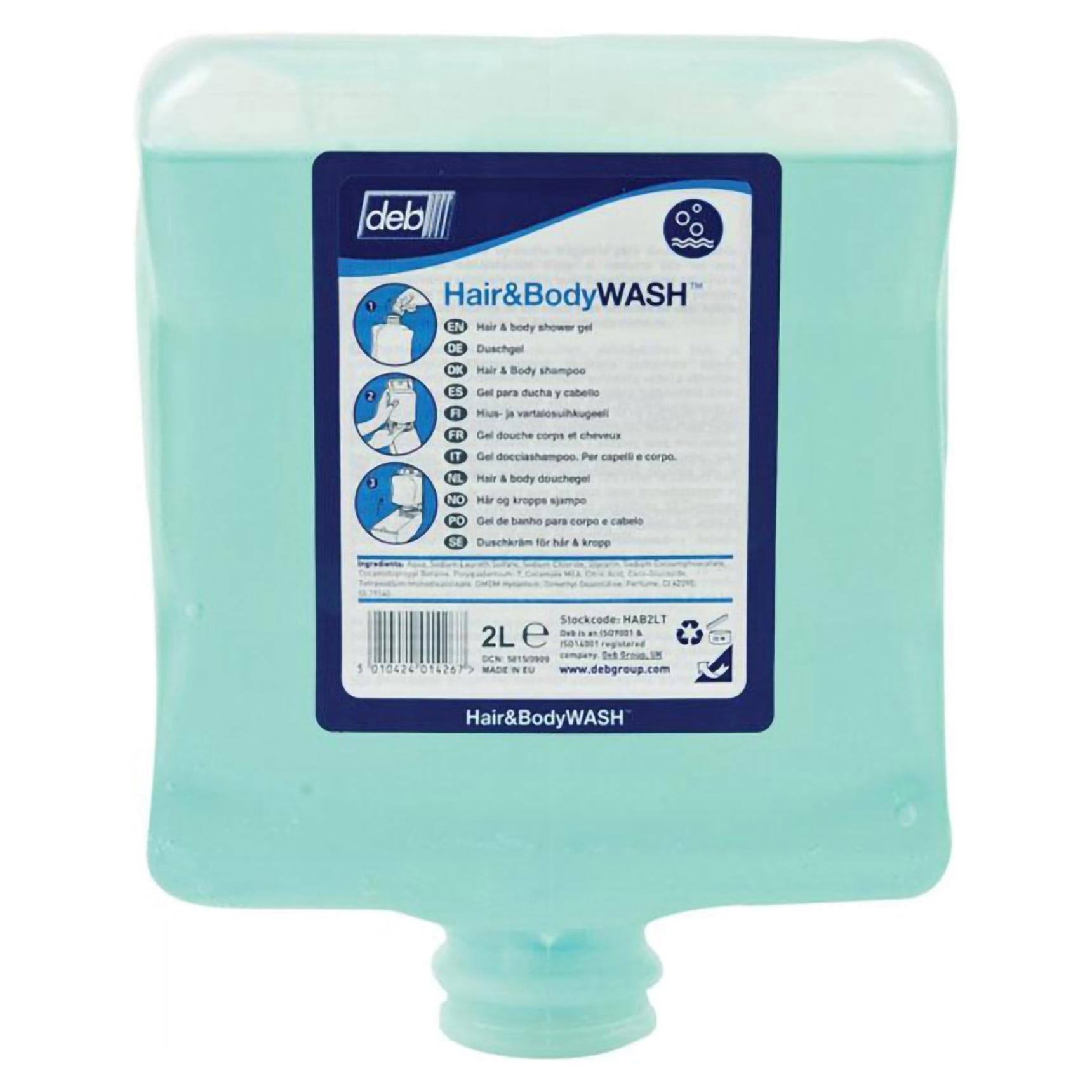 Deb Shampoo and Body Wash, 2,000 ml - Case of 4 - Image 1