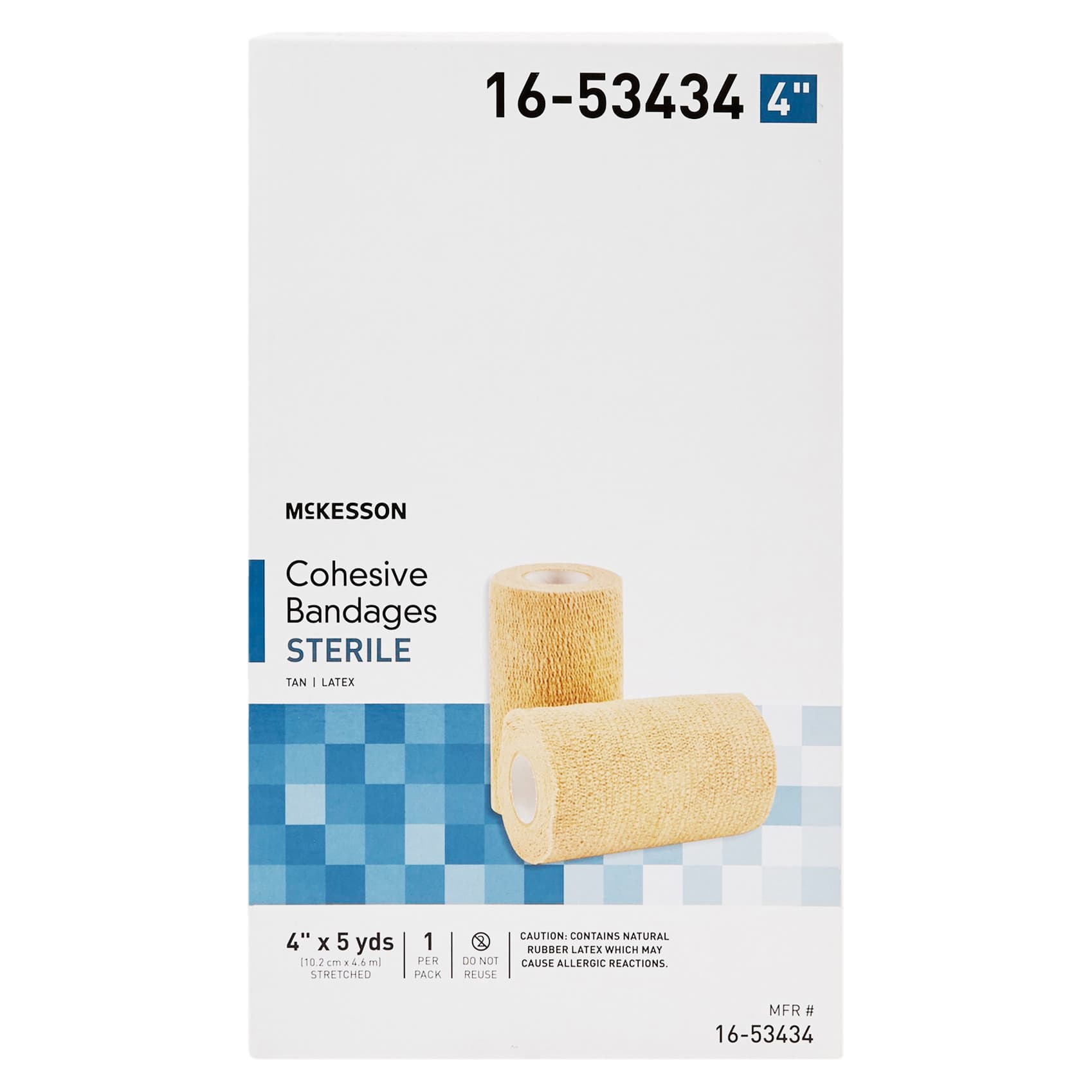 McKesson Cohesive Compression Bandage, 4 Inch x 5 Yard - Image 1