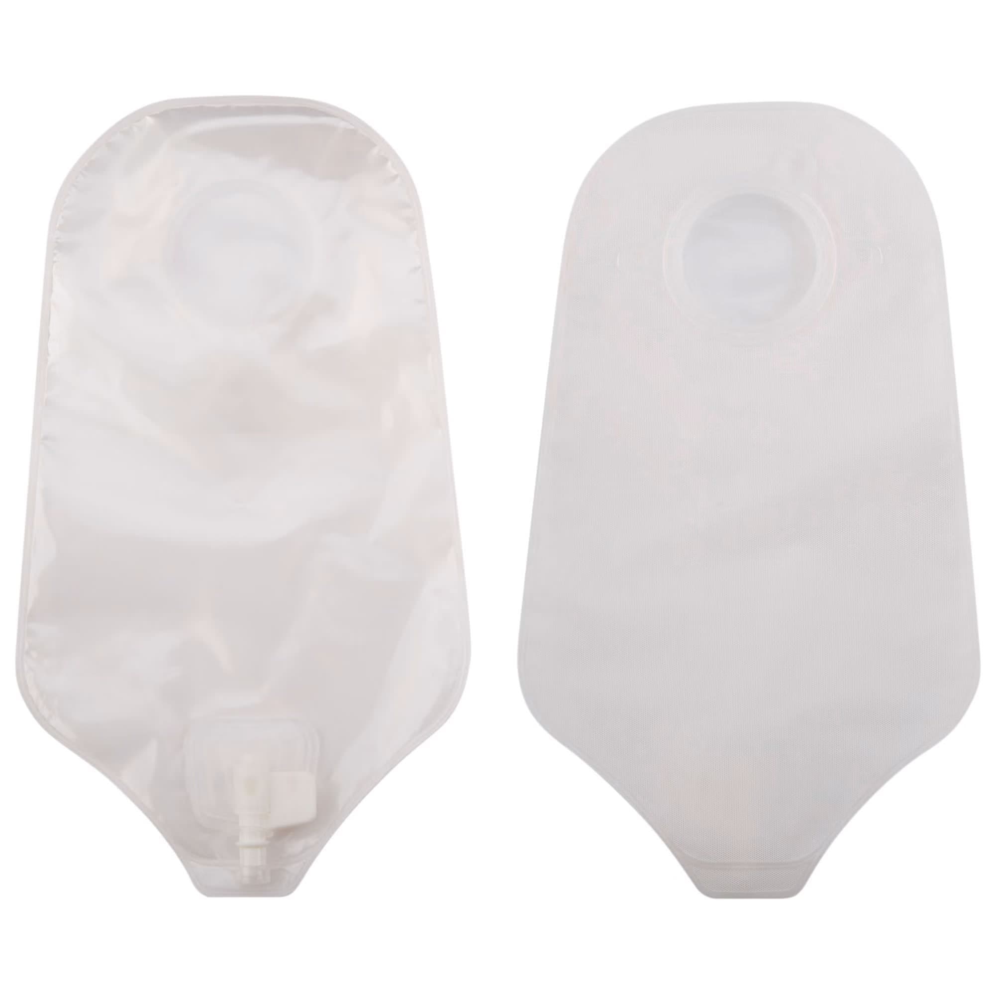 SUR-FIT Natura Urostomy Pouch, 1-1/4 Inch Flange Transparent - Box of 10 - Image 1