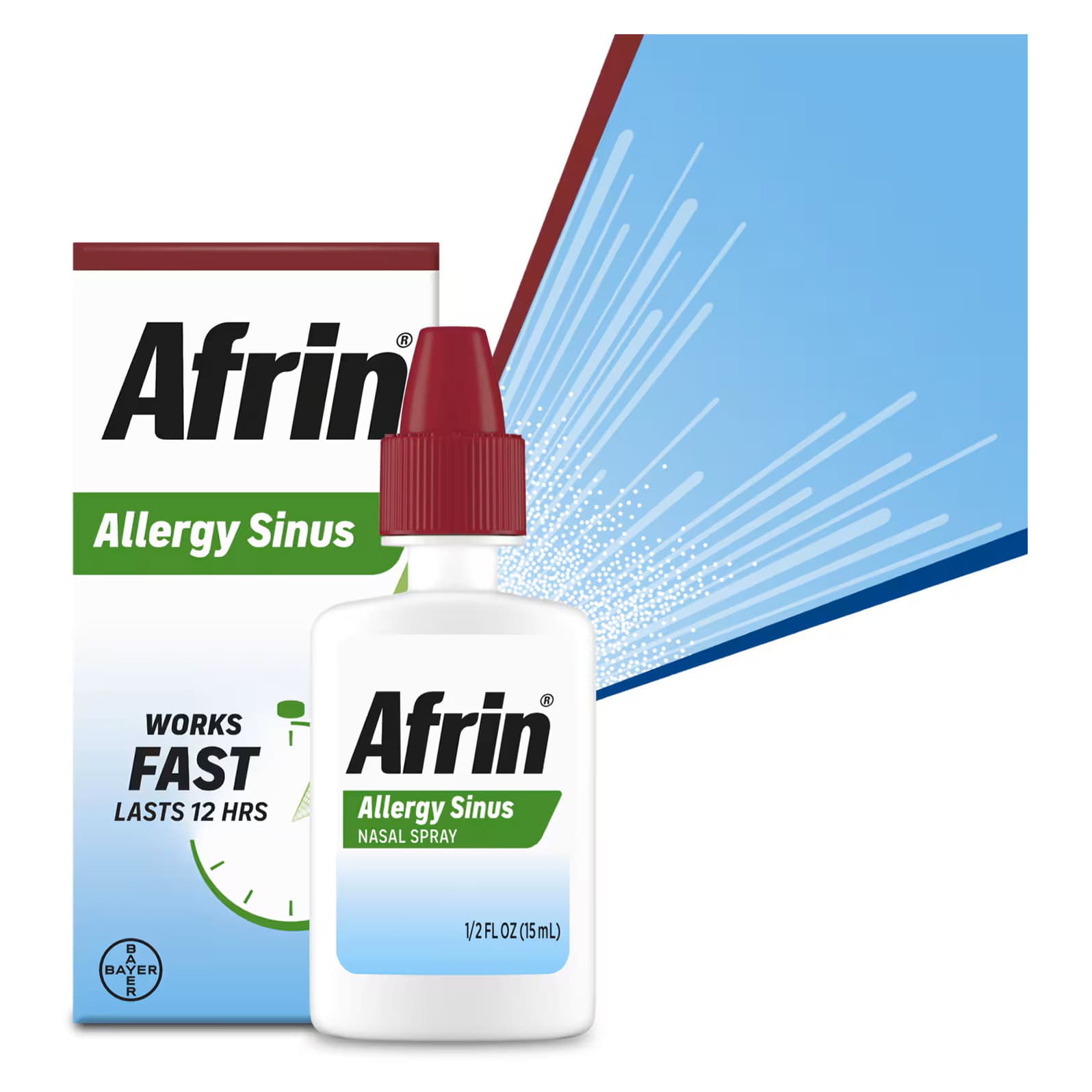 Afrin Allergy Sinus Nasal Spray, 0.5 oz - Each - Image 1