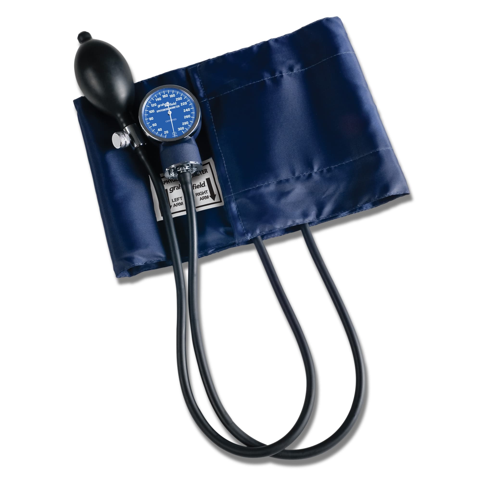Labtron Labstar Deluxe Sphygmomanometer, Large Adult, Blue - Image 1