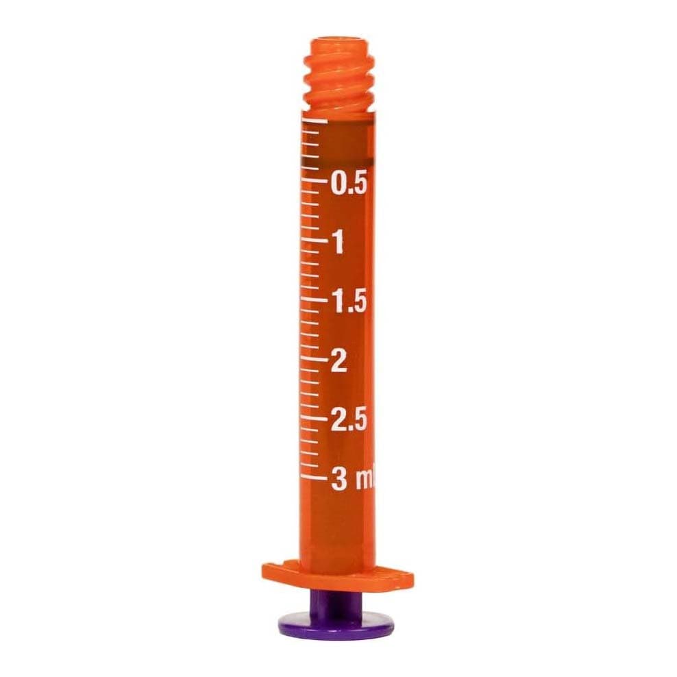 Vesco Oral Medication Syringe, Amber Barrel, 3 ml - Each - Image 1