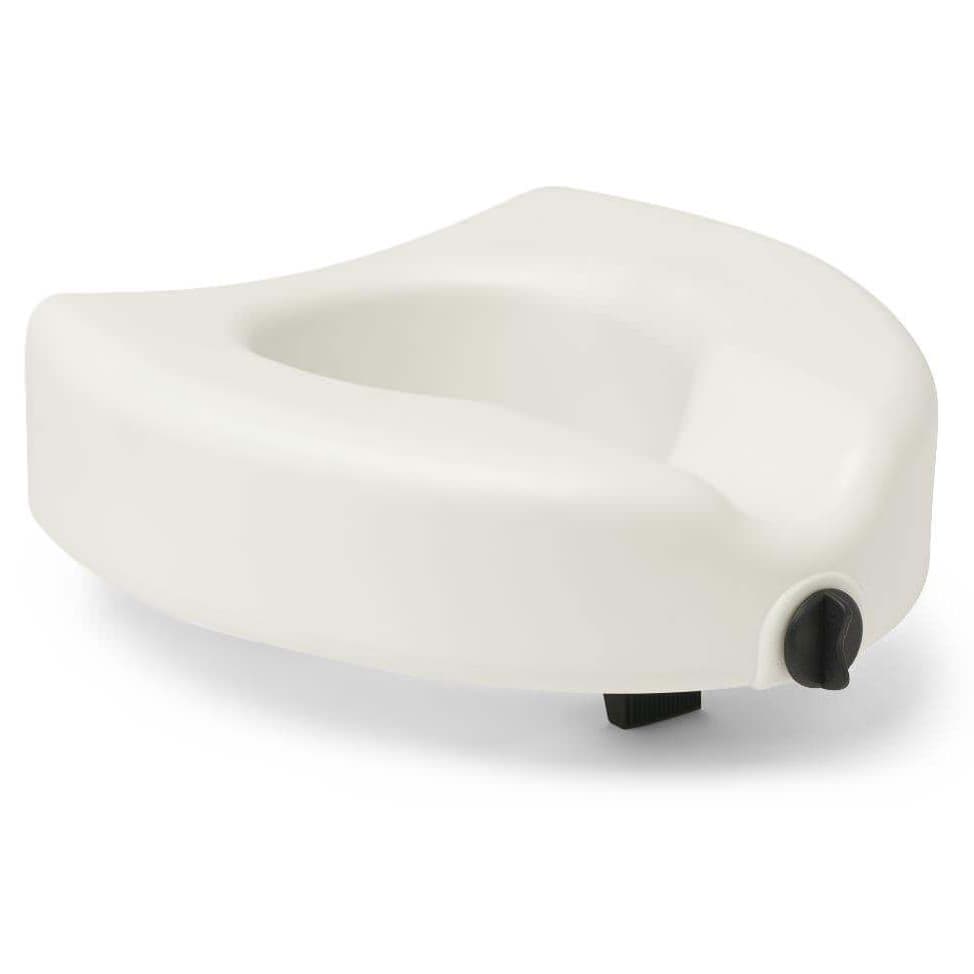 Medline Raised Locking Toilet Seat with Microban, No Arms - Image 2