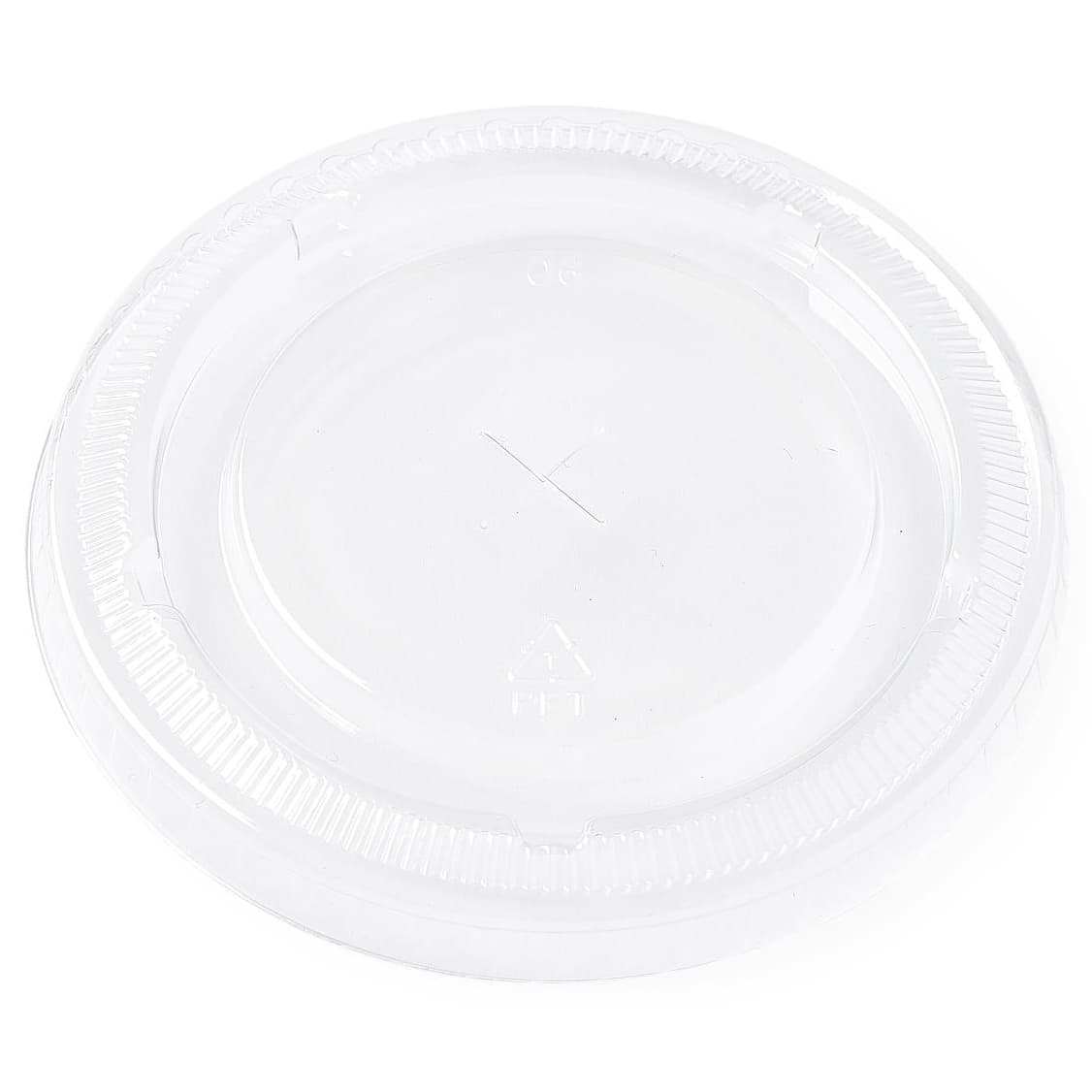 Medline Plastic Translucent Lid with Straw Slot, 16 to 24 oz - Bag of 100 - Image 1