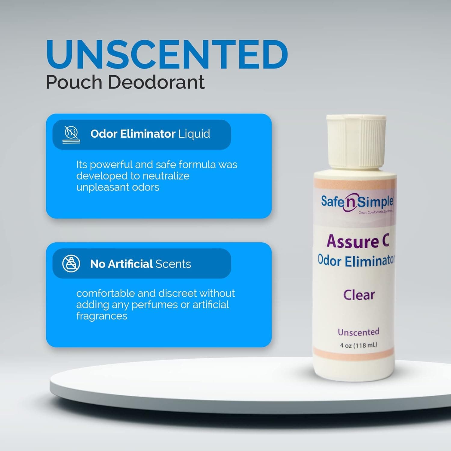 Safe n' Simple Assure C Lubricant Clear Ostomy Deodorant - Image 7